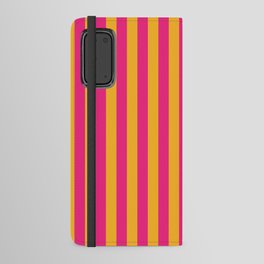 Pink and orange stripes  Android Wallet Case