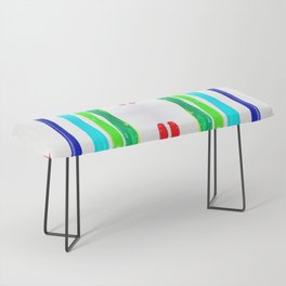 Rainbow Paint Spill Seamless Pattern Bench