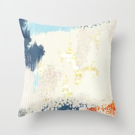 Abstract Artwork With Printed Texture / Mood 03 Throw Pillow