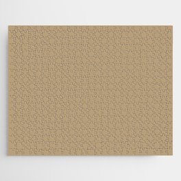 Mid-tone Brown Solid Color Pairs PPG Earthy Ocher PPG1086-5 - All One Single Shade Hue Colour Jigsaw Puzzle