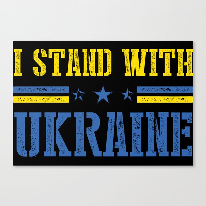 I Stand With Ukraine Canvas Print