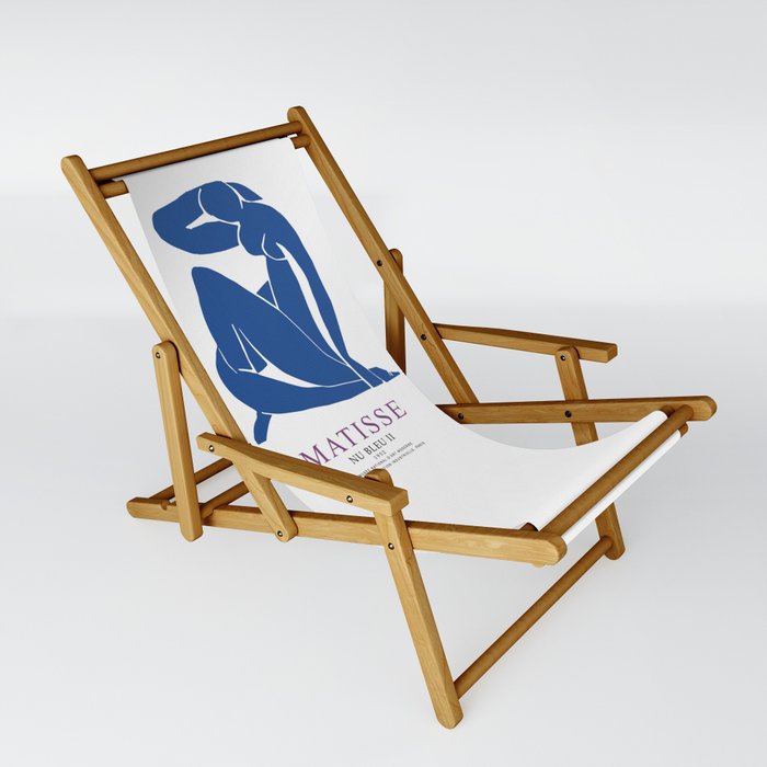 Matisse Nu Bleu II Blue Nude II 1952 Artwork Sling Chair by ARTORAMA SHOP Society6