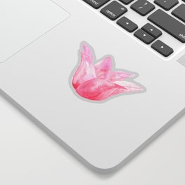 Letting Go - Beautiful Pink Tulip Watercolor Sticker