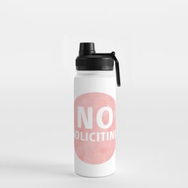 No Soliciting – Sacred Eye, Pink Water Bottle
