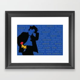 WILLIAM SAROYAN - Armenian Genocide Framed Art Print