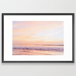 Surfer at Sunset in Todos Santos, Baja California Sur - Fine Art Photography - Wanderlust -   Framed Art Print
