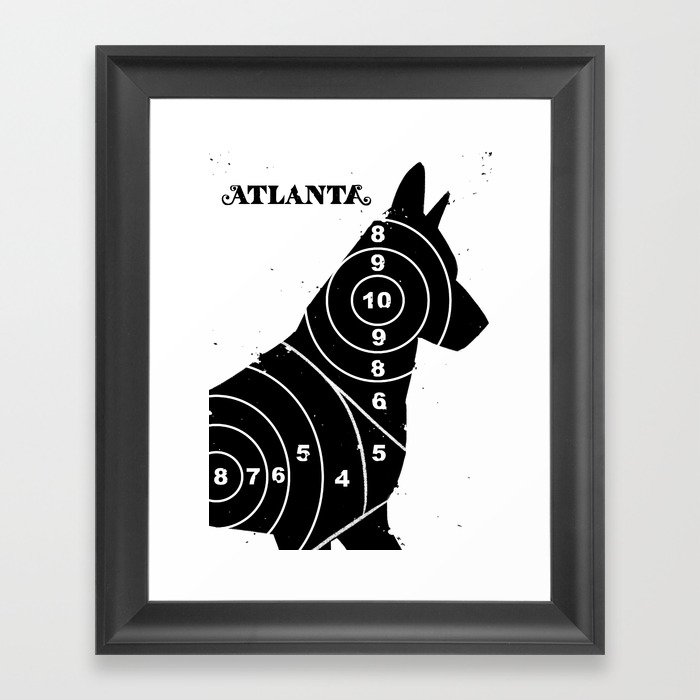 Dog Target Framed Art Print By Igorfreitas Society6