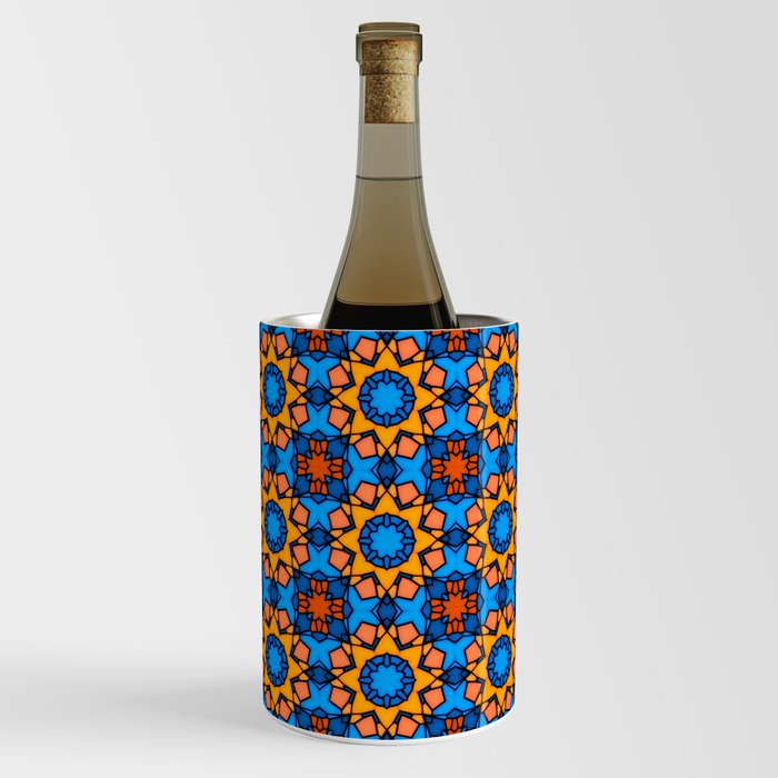 Portuguese tiles,mosaic,geometric pattern  Wine Chiller