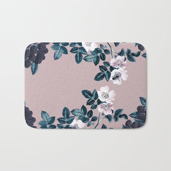 Wild Bee Blackberry Bath Mat