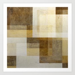 Textile Geometric Abstract 1 Art Print
