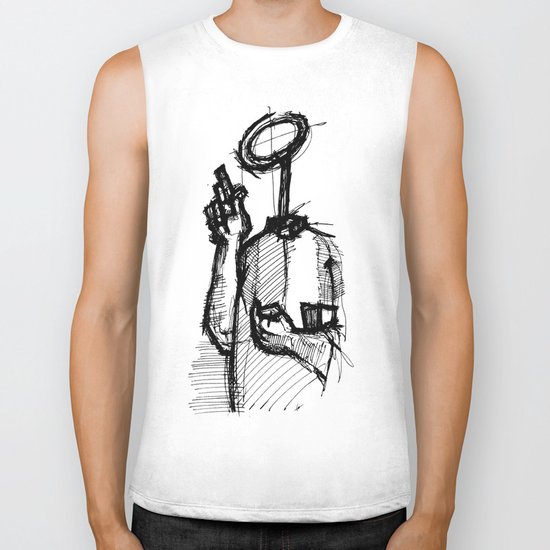 Trust With No Head And Half Finger! Biker Tank
