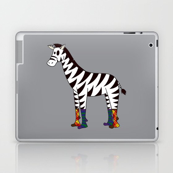 Zebra Socks Laptop & iPad Skin