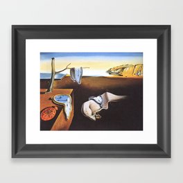 The Persistence of Memory by Salvador Dali Framed Art Print