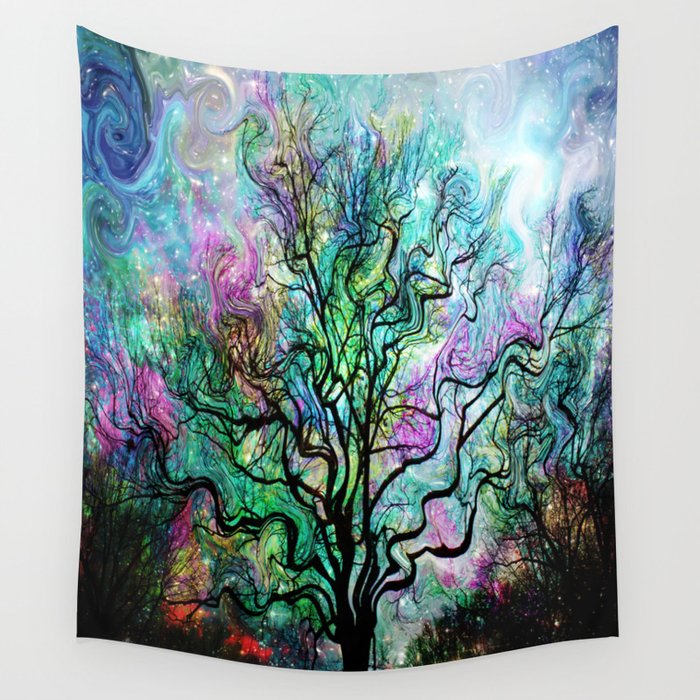 Van Gogh's Aurora Borealis Wall Tapestry