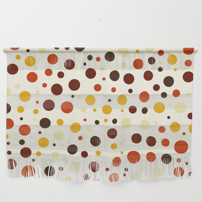 Abstract multicolored seamless pattern in polka dot Wall Hanging