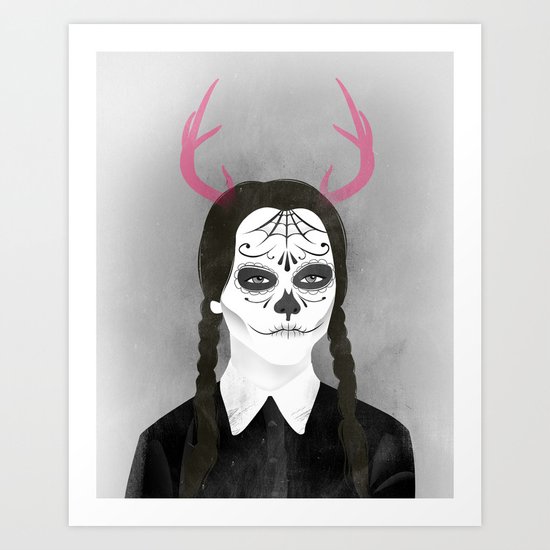 Wednesday Addams Art Print