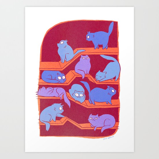 Cat Path Art Print