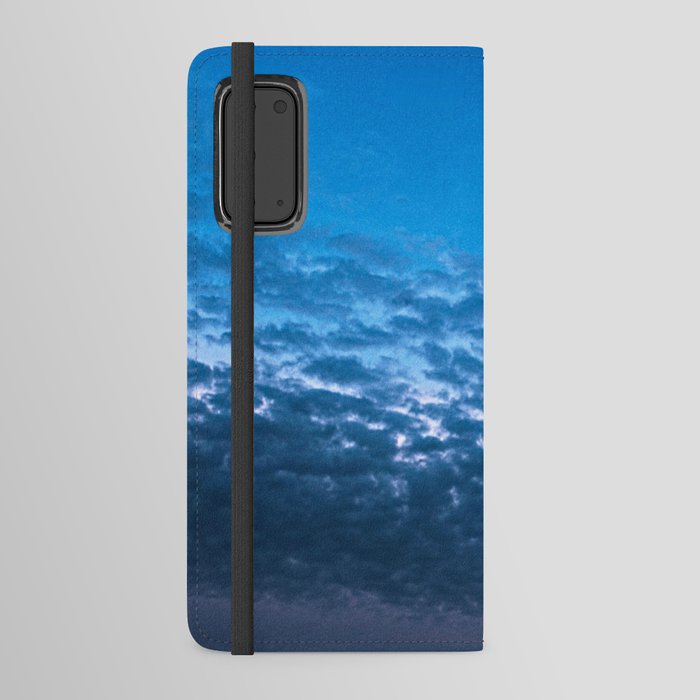 Blue and Pink Clouds Cloudscape Skyscape  Android Wallet Case
