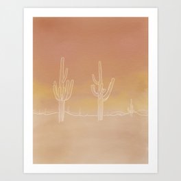 desert haze Art Print