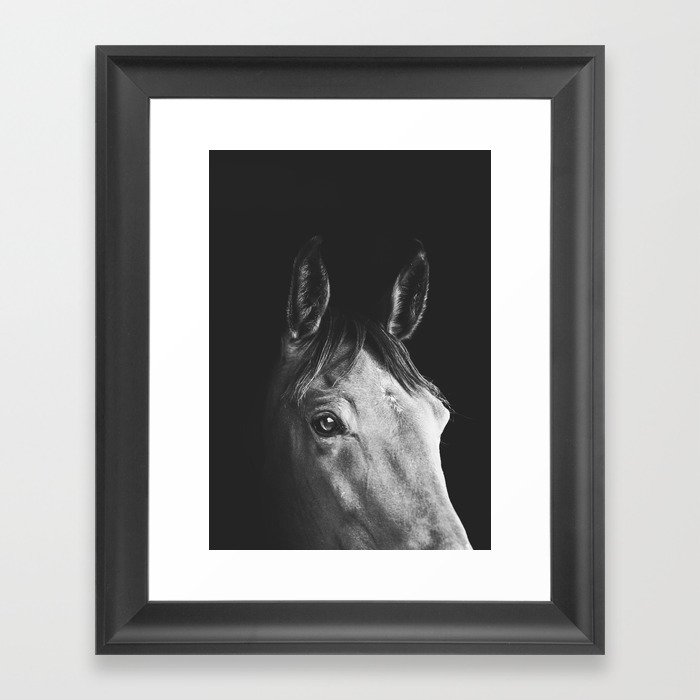 light horse Framed Art Print