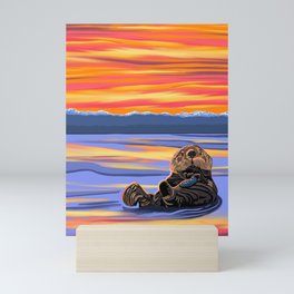Otter - The cute Sea Monkey Mini Art Print