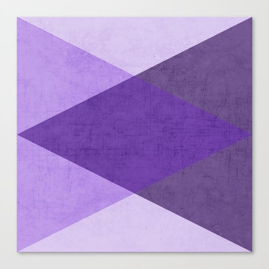 purple triangles Canvas Print