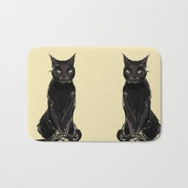 Black Cat Bath Mat