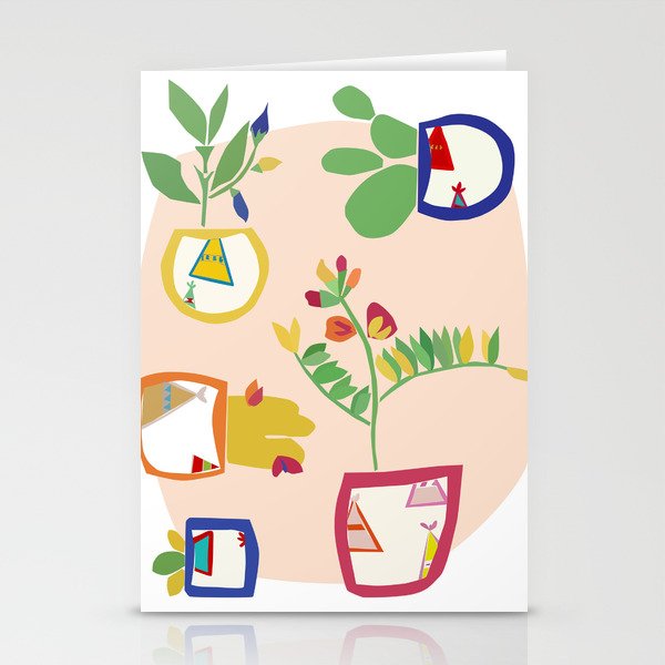 Casa Potted Plants Stationery Cards