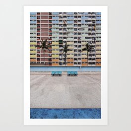 Rainbow Estate | Hong Kong  Art Print
