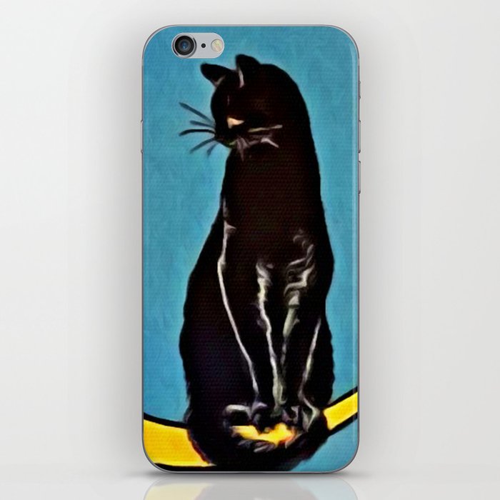 Black Cat & Moon iPhone Skin