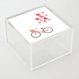 Love on a bicycle Acrylic Box