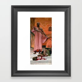 Execution Without Trial under the Moorish Kings in Granada by Henri Regnault Framed Art Print