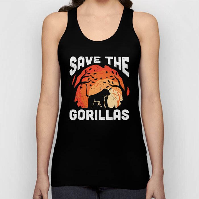 Save The Gorillas Tank Top