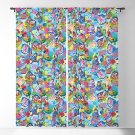 Candy Game Board Blackout Curtain