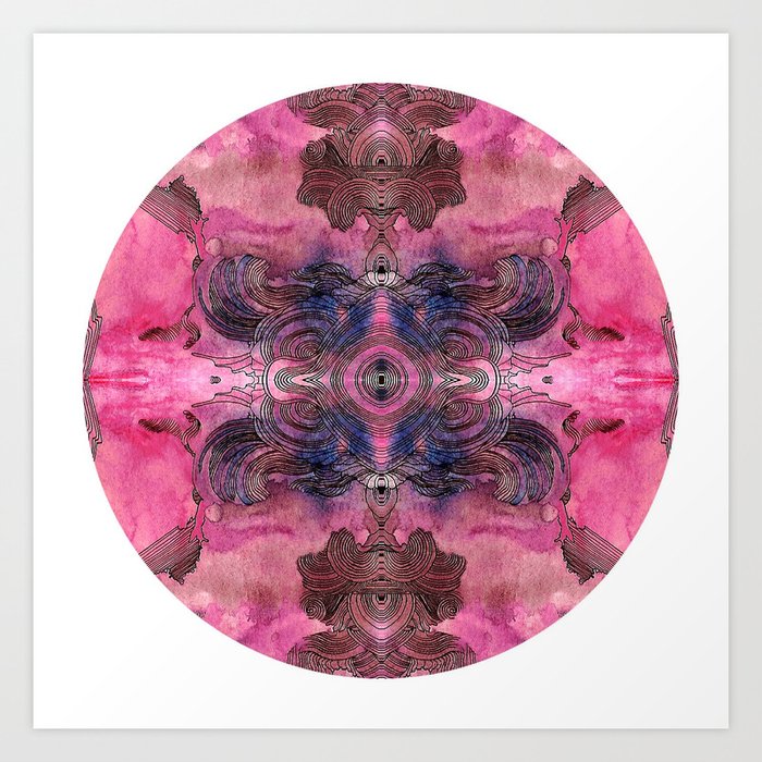 Pink Manipulation Art Print
