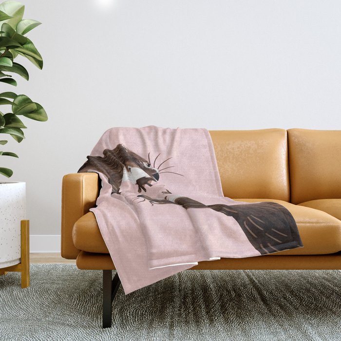 Asian small-clawed otter Throw Blanket