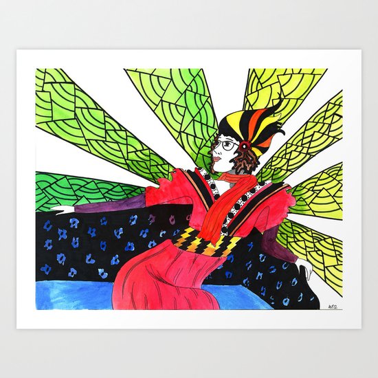 First Class Space Travel Art Print