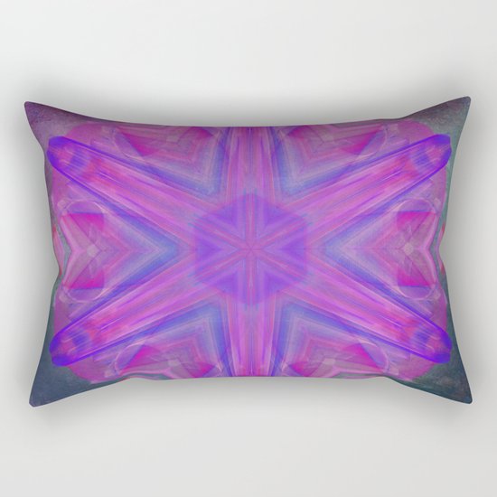Jeweled splendor in vibrant pink Rectangular Pillow