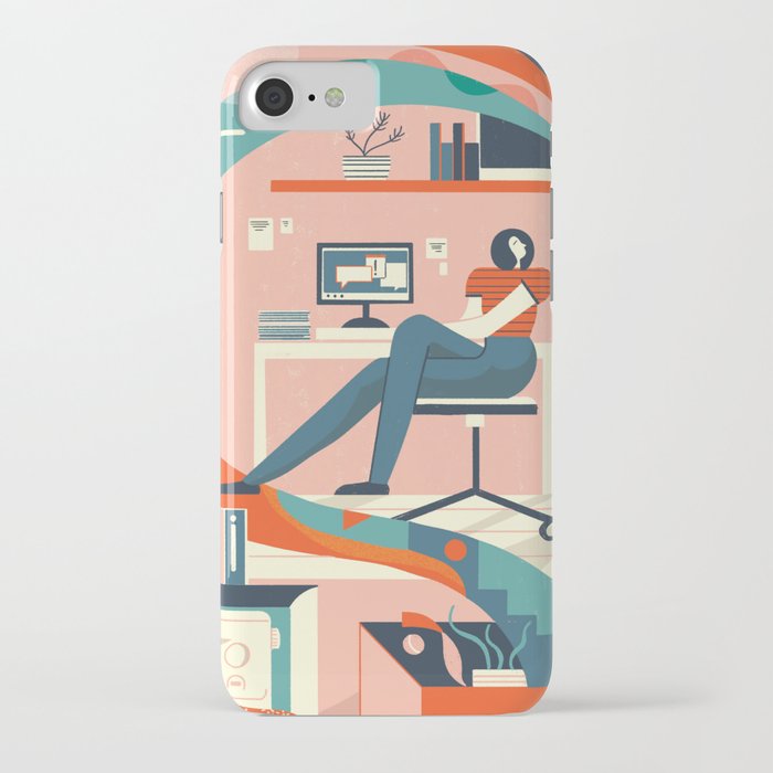 caught in a thought  iPhone Case