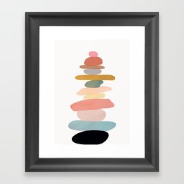 Balancing Stones 22 Framed Art Print