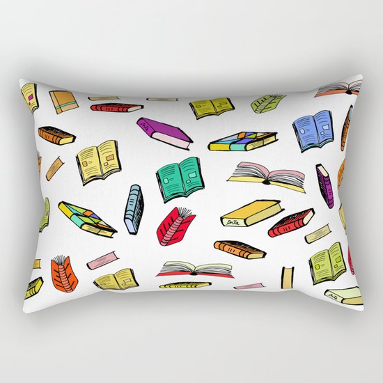 Books all over Rectangular Pillow