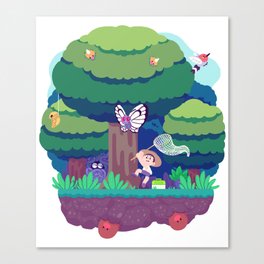 Tiny Worlds - Viridian Forest Canvas Print