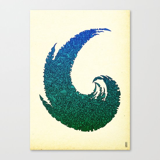 - summer wave - Canvas Print