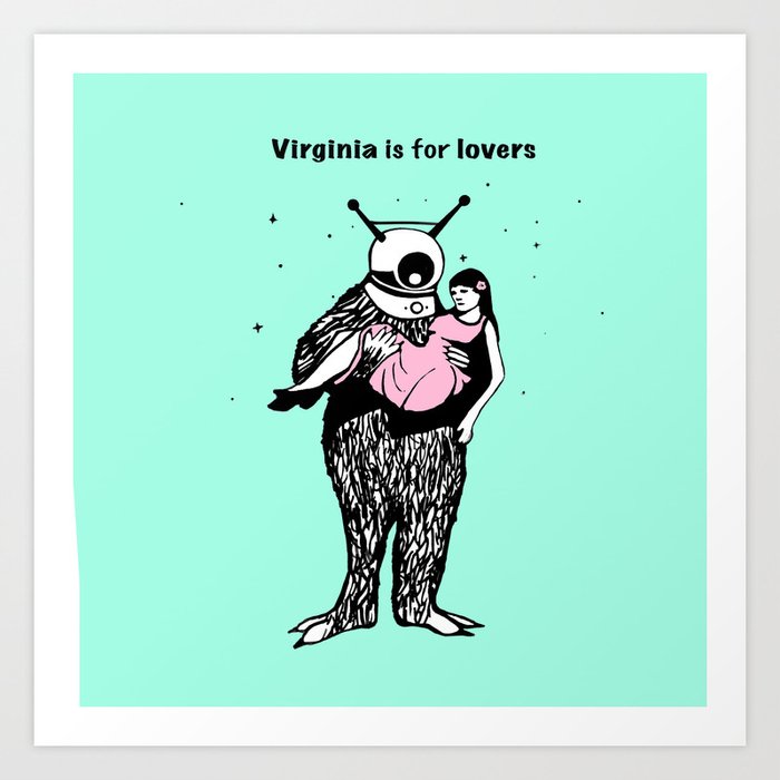 Virginia is for Lovers Art Print