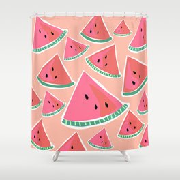 i grew a watermelon Shower Curtain