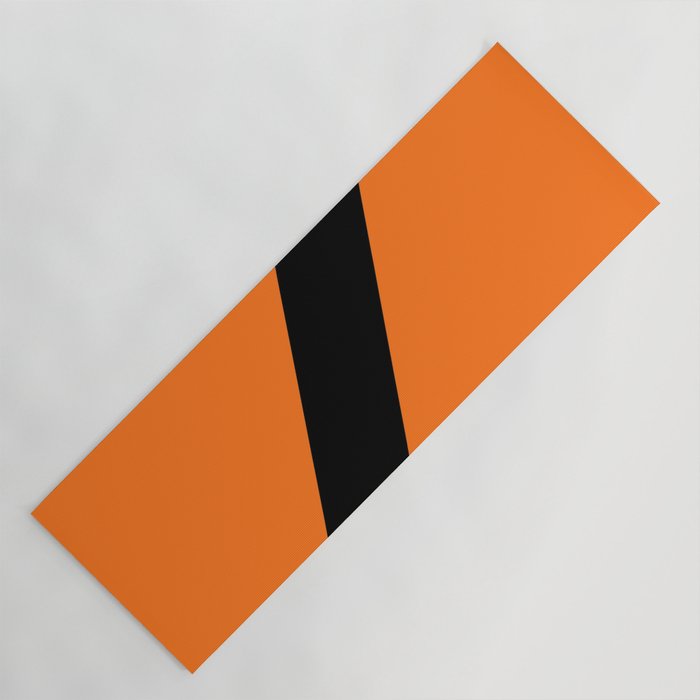Letter Z (Black & Orange) Yoga Mat