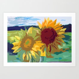 Sunflowers 002 Art Print