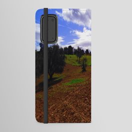 landscape hills photo blue sky - scenic hills NATURE PHOTO Android Wallet Case