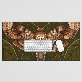 Deaths-Head Moth Desk Mat