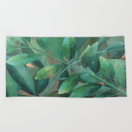 Leafy Greens Beach Towel